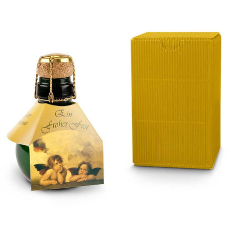 Werbeartikel: Weihnachtsgeschenk Mitarbeiter - Kleinste Sektflasche: Weihnachts-Raffael