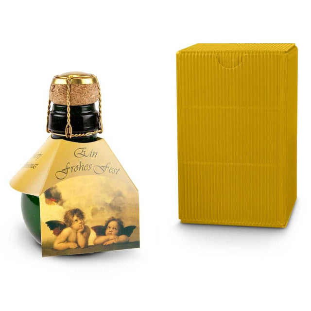 Werbeartikel: Weihnachtsgeschenk Mitarbeiter - Kleinste Sektflasche: Weihnachts-Raffael