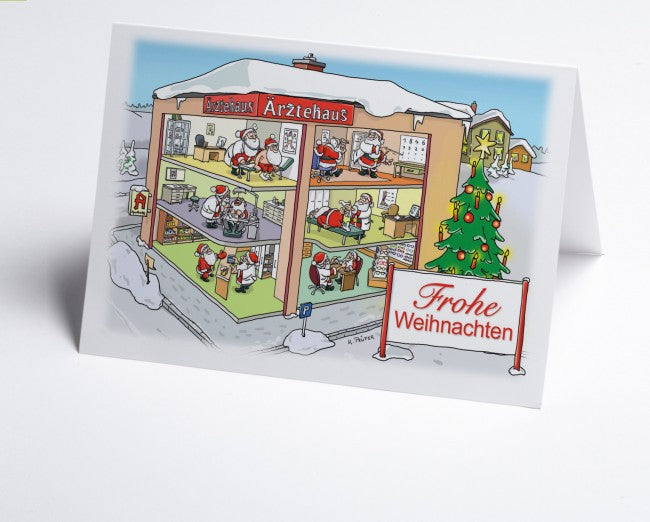 Weihnachtskarte Branche Ärztehaus