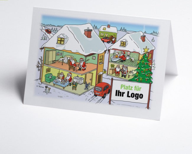 Logo-Weihnachtskarte Branche ambulante Pflege