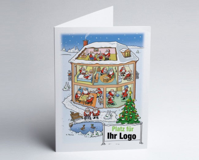 Logo-Weihnachtskarte Branche Altersheim/Pflege