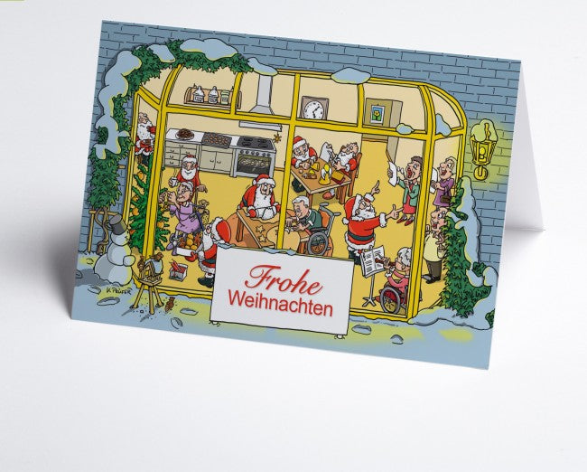 Weihnachtskarte Branche Altersheim/Pflege