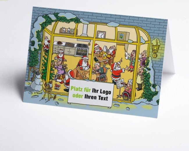 Logo-Weihnachtskarte Branche Altersheim/Pflege