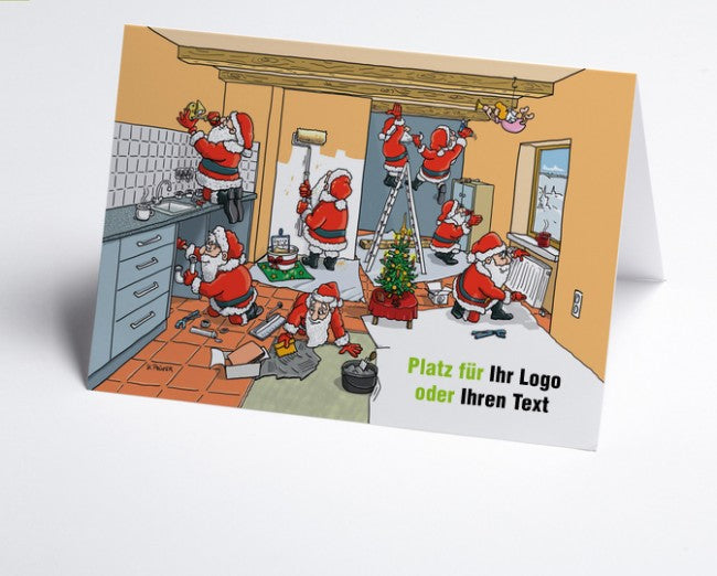 Logo-Weihnachtskarte Innenausbau