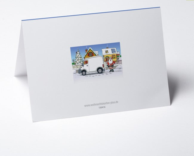 Logo-Weihnachtskarte Branche Hausbau verschiedene Gewerke