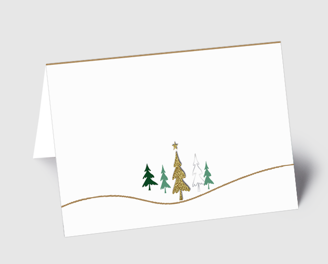 Weihnachtskarte Weihnachtswald