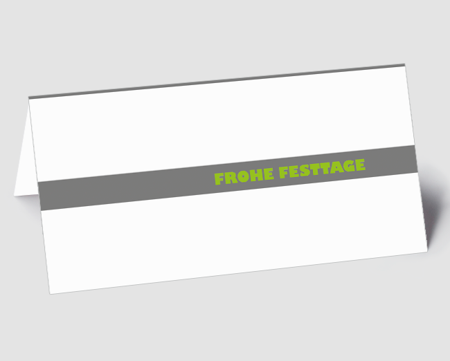 Weihnachtskarte Schriftkarte international