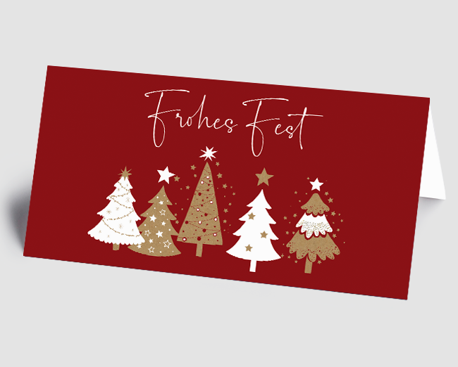 Weihnachtskarte Tannenglanz