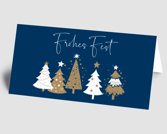 Weihnachtskarte Tannenglanz