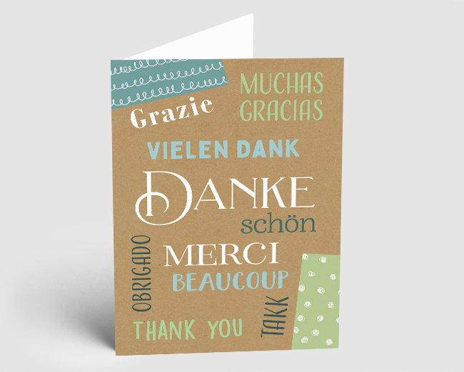 Grusskarte Dankeschön