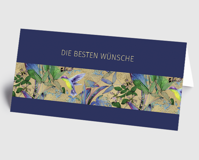 Grusskarte Colibri