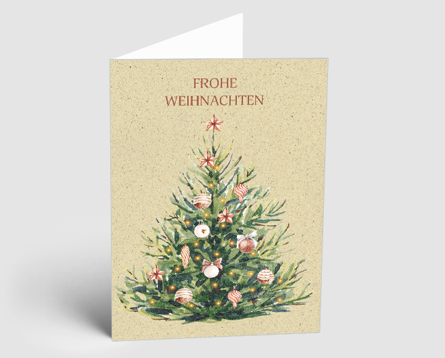 Weihnachtskarte Weihnachtsbaum