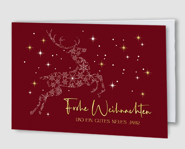 Weihnachtskarte Snow Deer