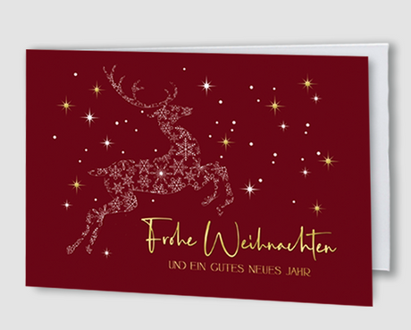 Weihnachtskarte Snow Deer