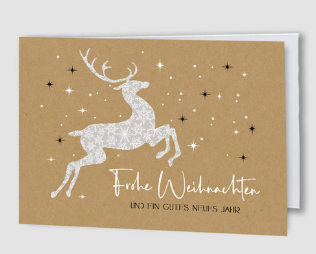 Weihnachtskarte Snow Deer