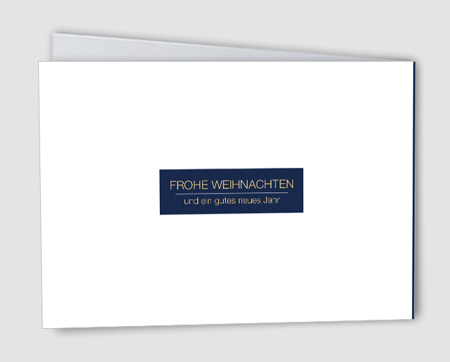 Weihnachtskarte Glitzerwald