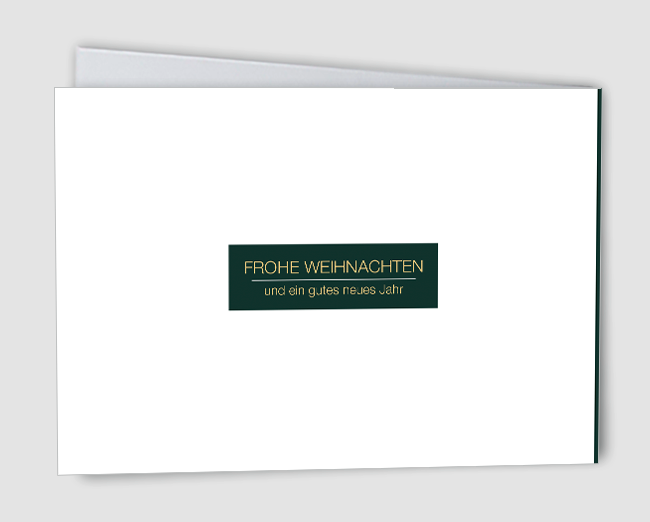 Weihnachtskarte Glitzerwald