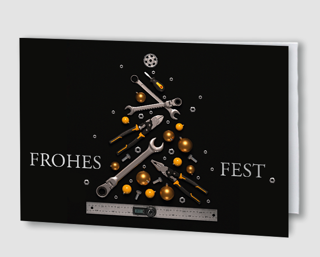 Weihnachtskarte Branche Bau und Handwerk