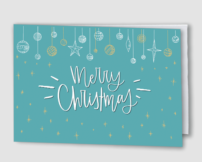 Weihnachtskarte Merry Christmas