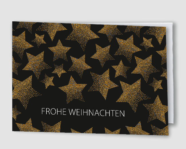 Weihnachtskarte Sternenglanz