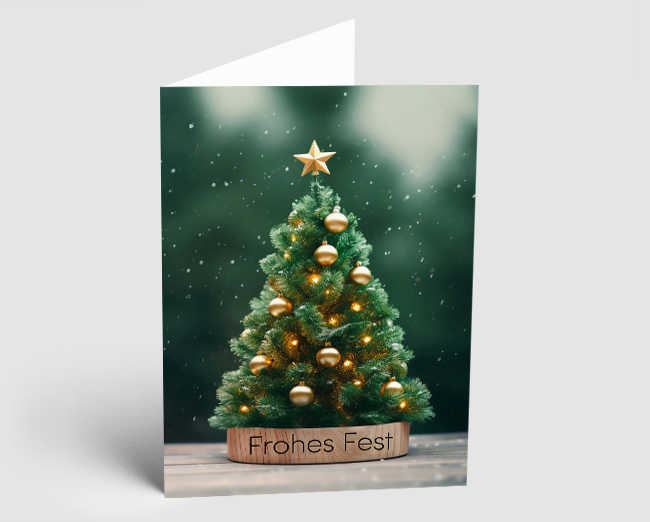 Weihnachtskarte Weihnachtsbaum