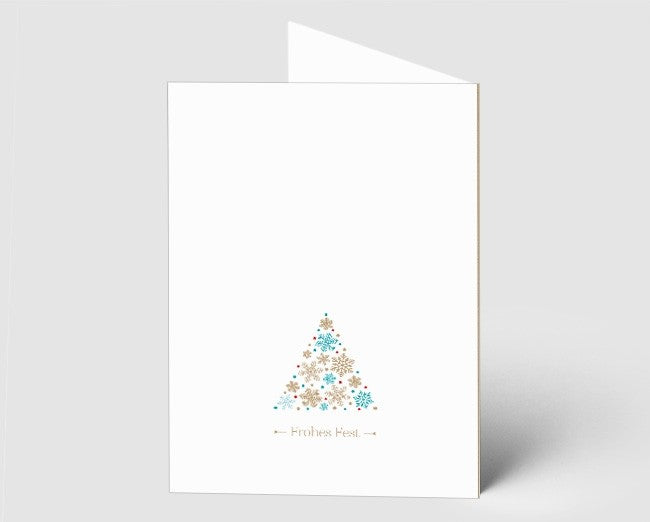 Weihnachtskarte Kristallbaum