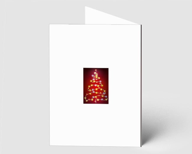 Weihnachtskarte Lichterkette