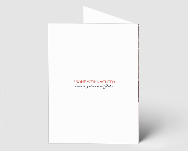 Weihnachtskarte Straßenbahn