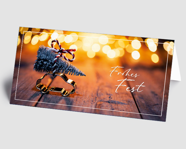 Weihnachtskarte Frohes Fest