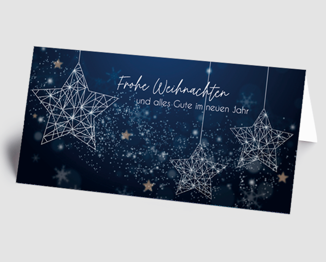 Weihnachtskarte Sternenzauber