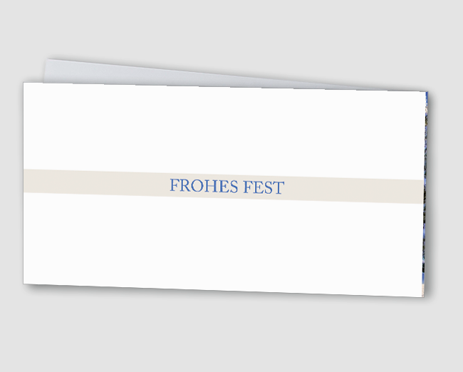 Weihnachtskarte Schneelandschaft