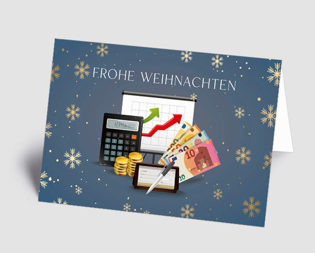 Weihnachtskarte Branche Finanzen