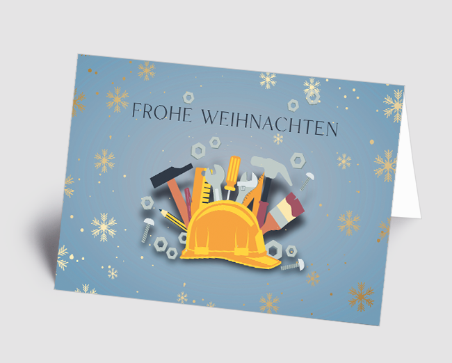 Weihnachtskarte Branche Bau/Handwerker