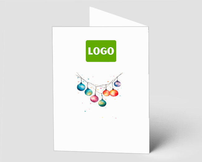 Weihnachtskarte Christmas baubles