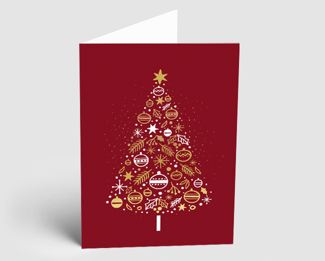 Weihnachtskarte Festtagsglanz