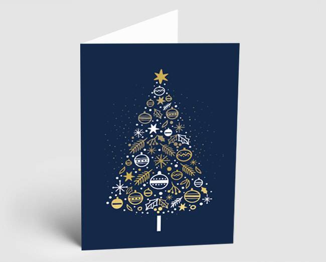 Weihnachtskarte Festtagsglanz