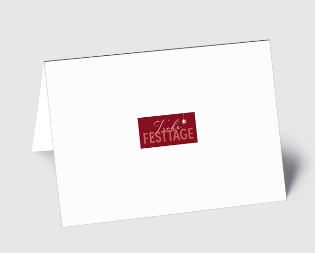 Weihnachtskarte Frohe Festtage