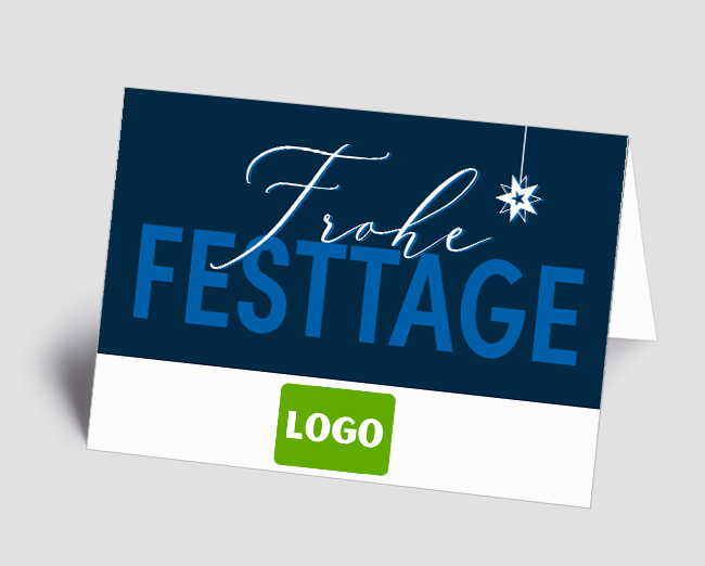 Weihnachtskarte Frohe Festtage