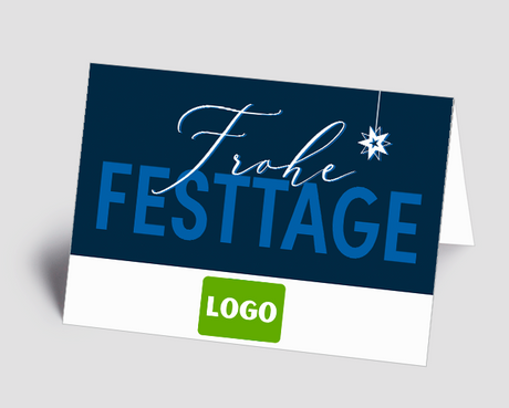 Weihnachtskarte Frohe Festtage