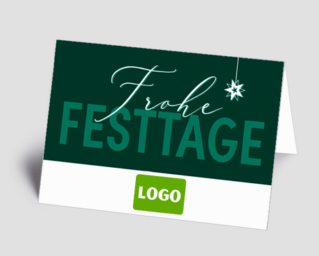 Weihnachtskarte Frohe Festtage