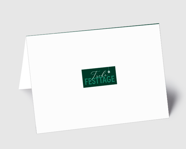 Weihnachtskarte Frohe Festtage