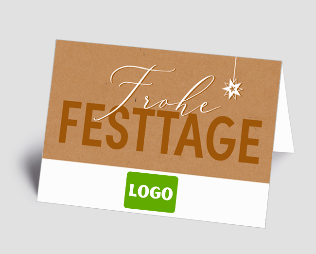 Weihnachtskarte Frohe Festtage