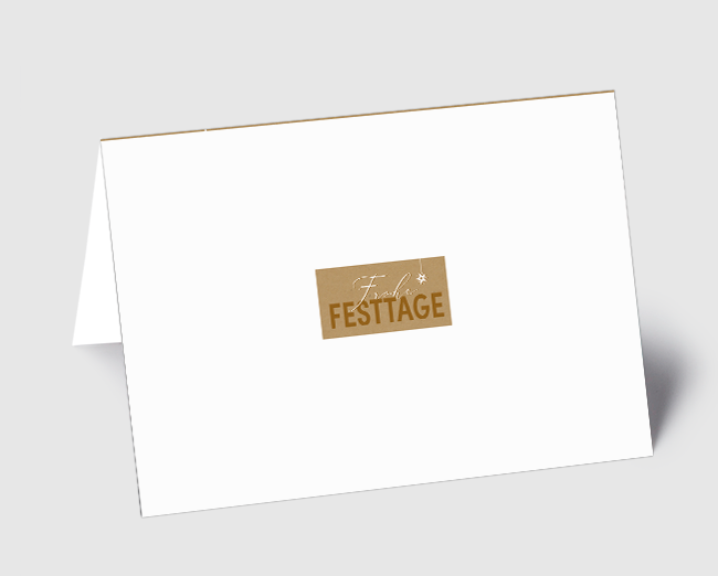 Weihnachtskarte Frohe Festtage