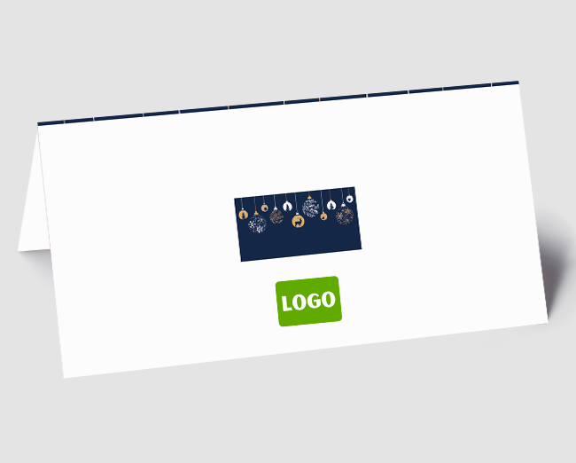 Weihnachtskarte Kugelglanz