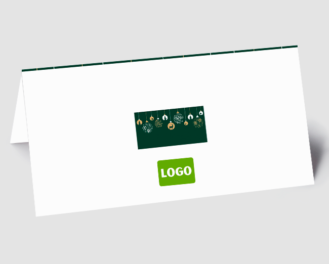 Weihnachtskarte Kugelglanz