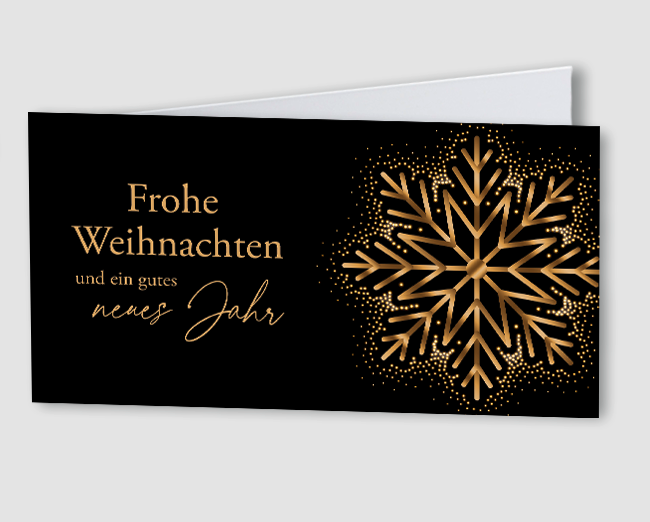 Weihnachtskarte Kristallglitzer