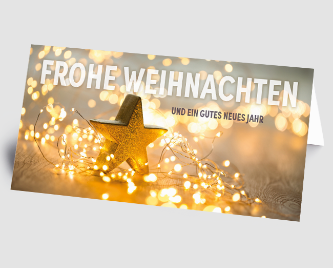 Weihnachtskarte Lichterkette