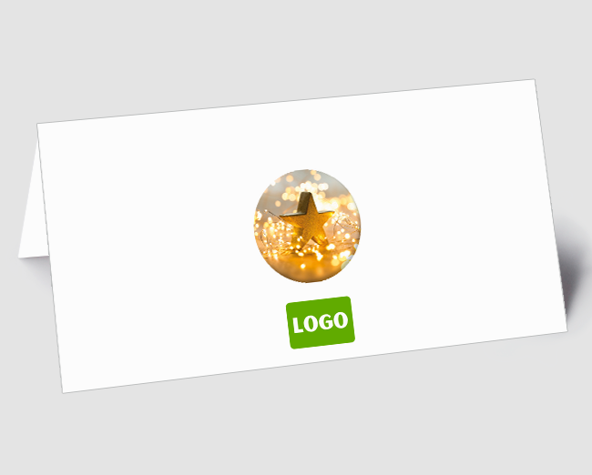 Weihnachtskarte Lichterkette