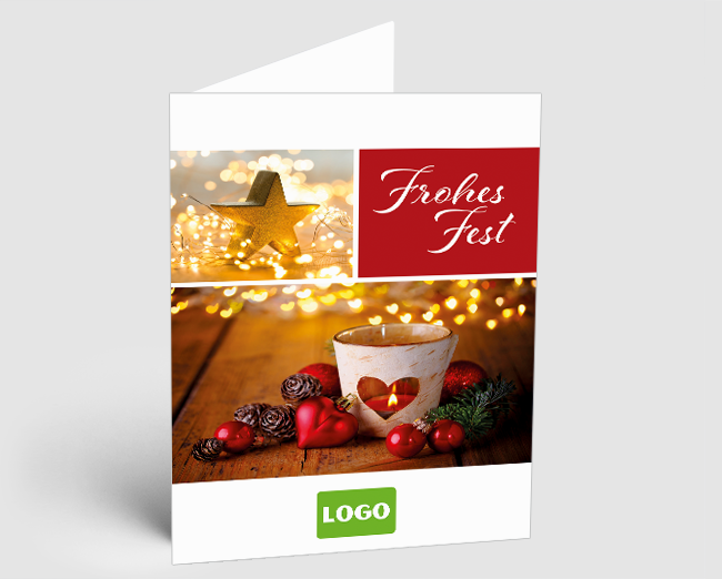 Weihnachtskarte Winterromantik