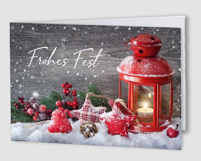 Weihnachtskarte Weihnachtslaterne